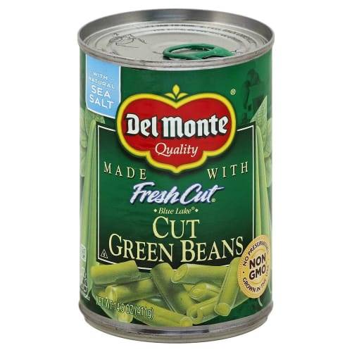 Del Monte · Fresh Cut Blue Lake Kosher Cut Sea Salt Green Beans (14.5 oz)