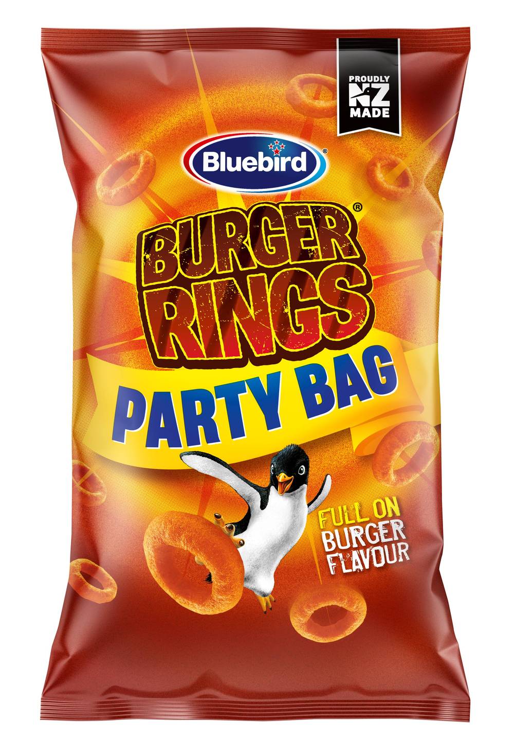 Bluebird Party Bag 190g Burger Rings