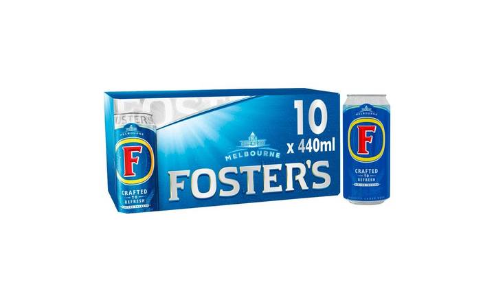 Fosters 3.7% Lager 10 x 440ml Cans (404945)