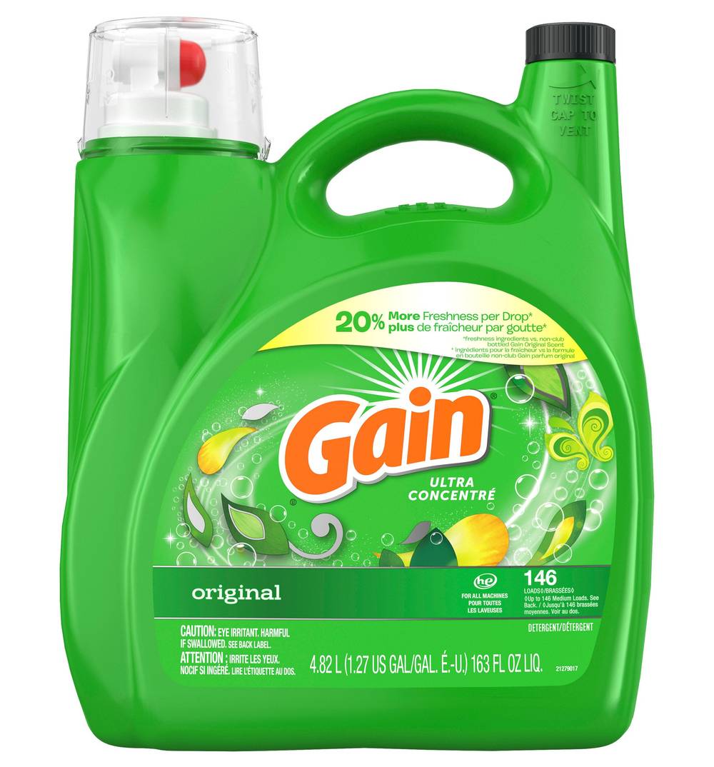 Gain - Détergent À Lessive Liquide, 4,82 L / Gain Liquid Laundry Detergent, 4.82 L
