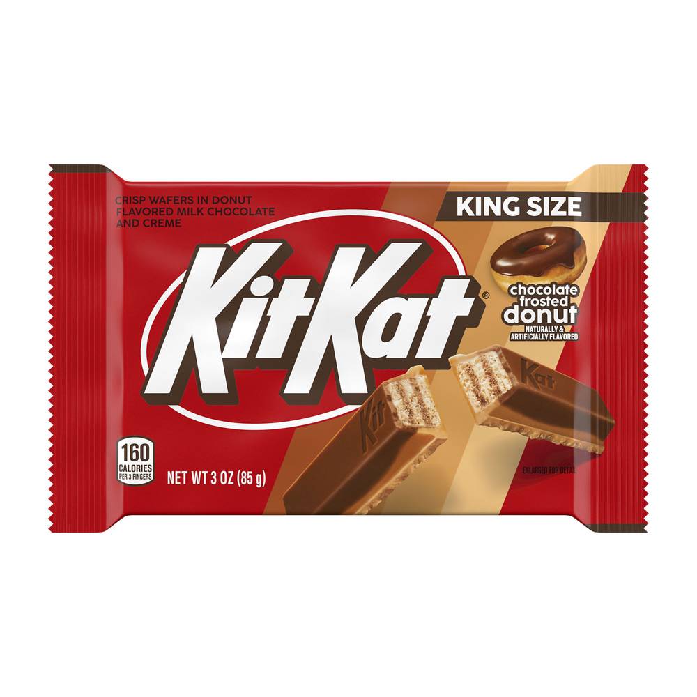 KitKat Wafer Candy Bar, Chocolate Frosted Donut Flavored (3 oz)