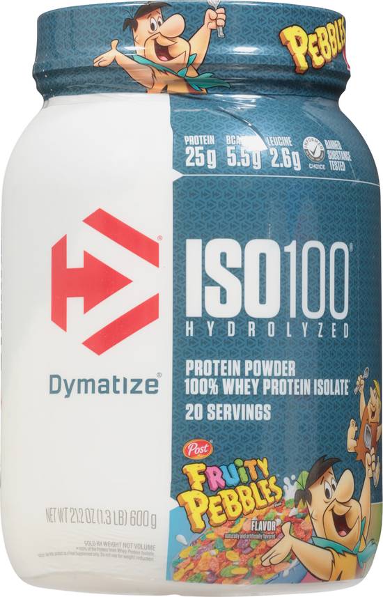 Dymatize Iso100 Hydrolyzed Fruity Pebbles Flavor Protein Powder