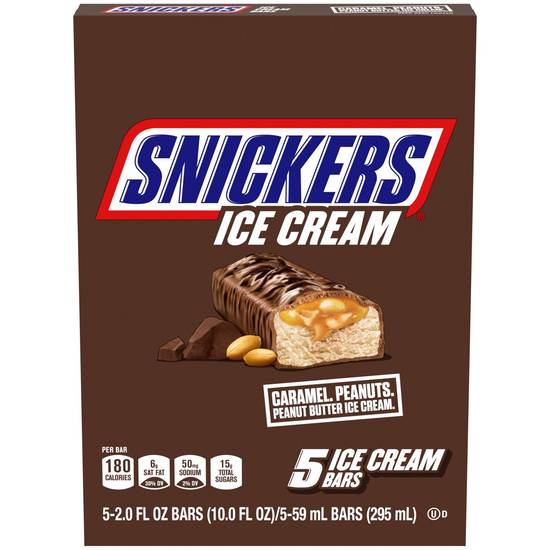 Snickers Ice Cream Bars, 5 CT