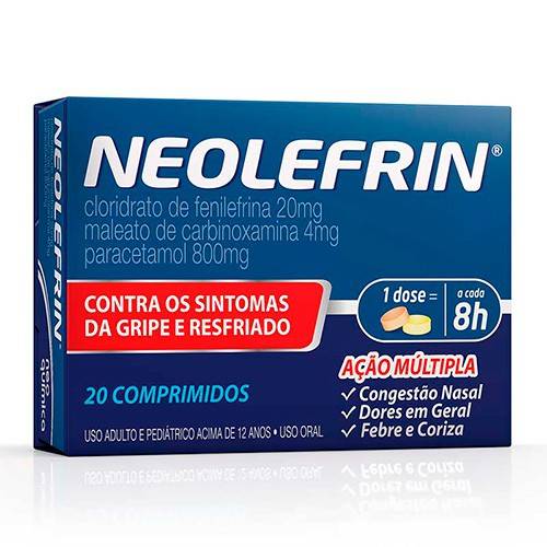 Neo química neolefrin (20 comprimidos)