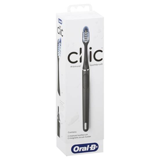 Oral-B Clic Manual Toothbrush With Magnetic Holder (1 ct)