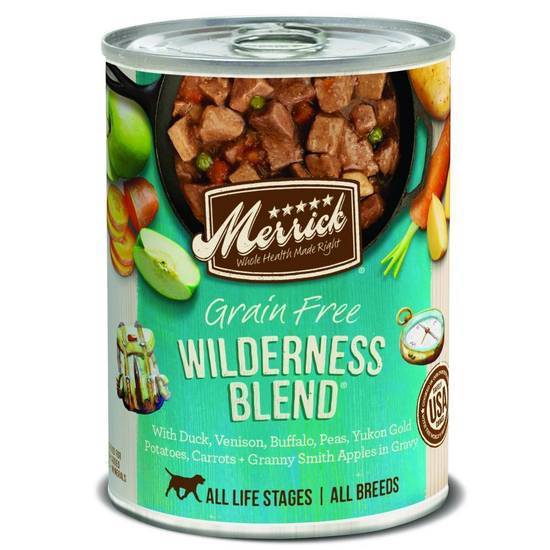 Merrick Grain Free Wilderness Blend Canned Dog Food (12.7 oz)