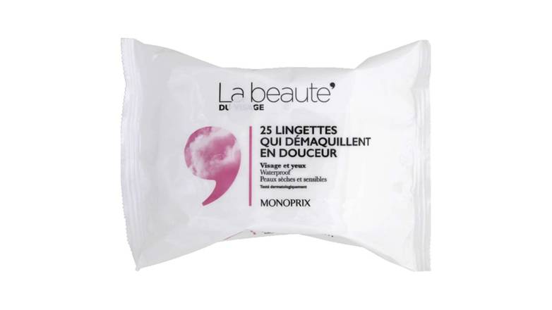 Monoprix La Beauté - Lingettes démaquillantes douceur