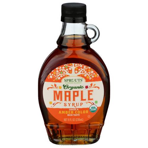 Sprouts Organic Grade A Maple Syrup Amber