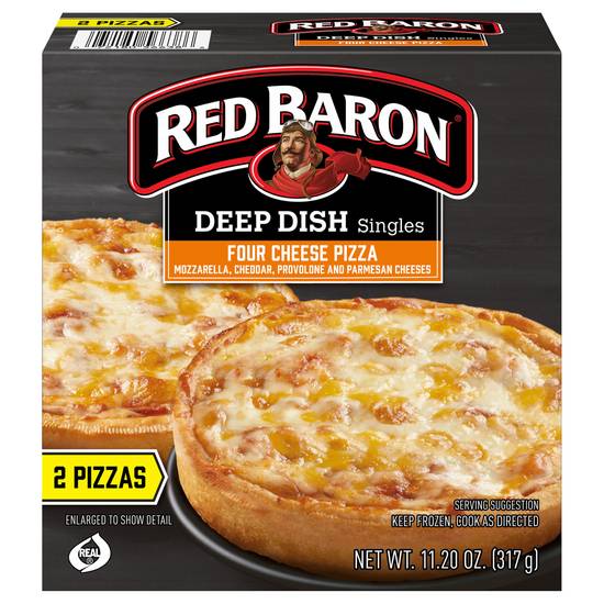 Red Baron Deep Dish Singles Four Cheese Pizza (11.2 oz)