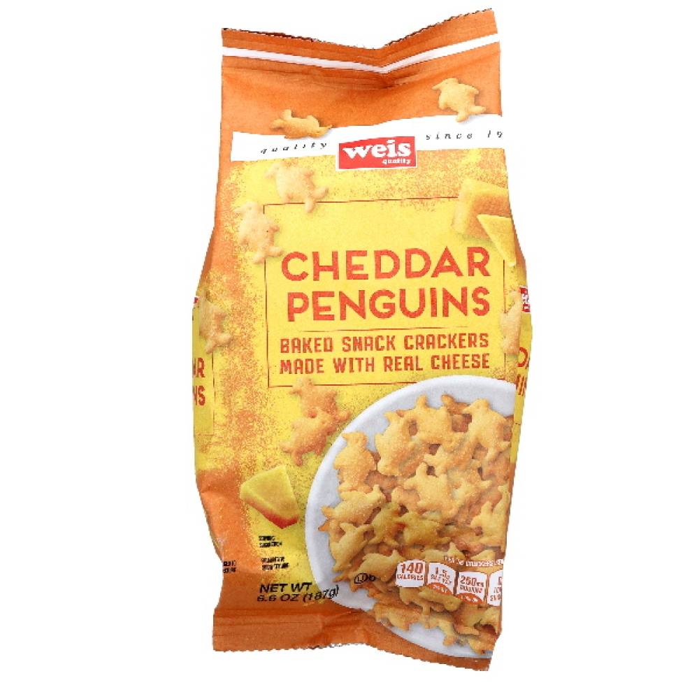 Weis Quality Crackers Cheddar Cheese Penguins