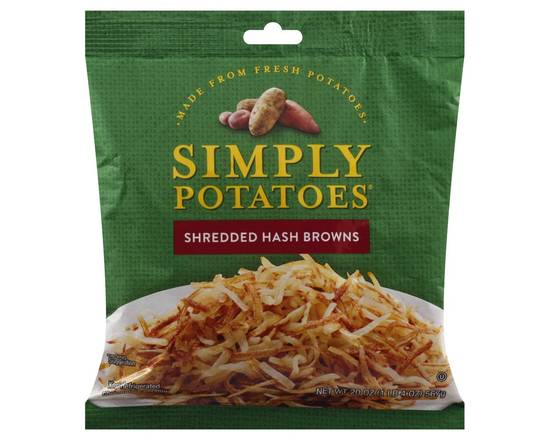 Order Simply Potatoes · Refrigerated Shredded Hash Browns (20 oz) food online from Safeway store, Butte on bringmethat.com