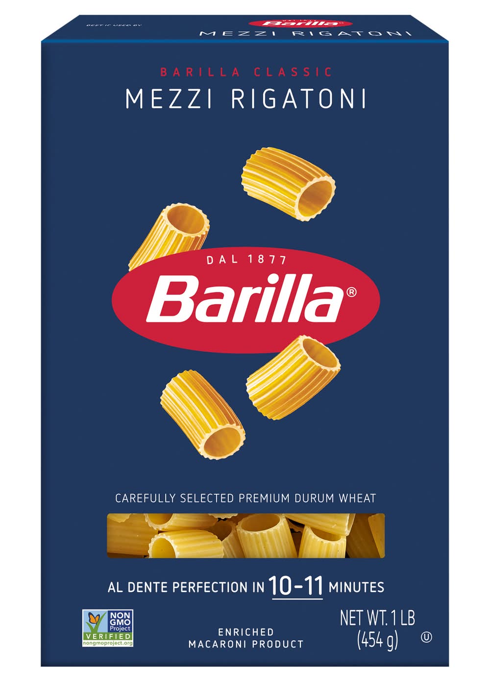 Barilla Mezzi Rigatoni Pasta (1 lbs)