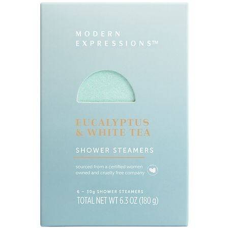 Modern Expressions Eucalyptus & White Tea Shower Steamer (6 ct)