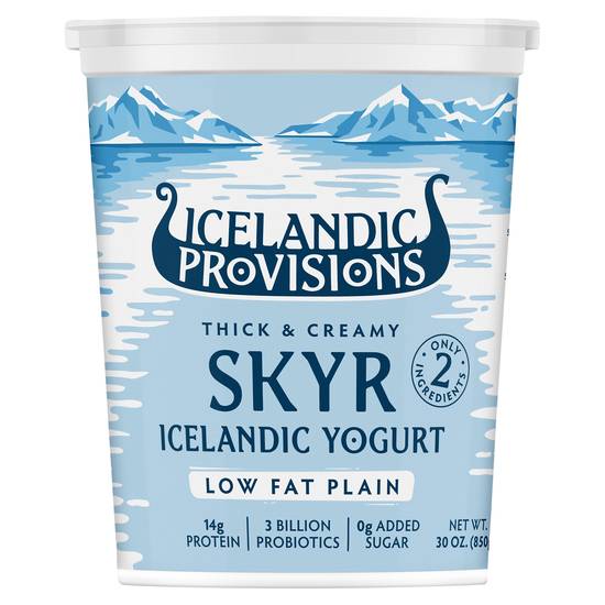 Icelandic Provisions Thick & Creamy Plain Low Fat Skyr Yogurt (icelandic)