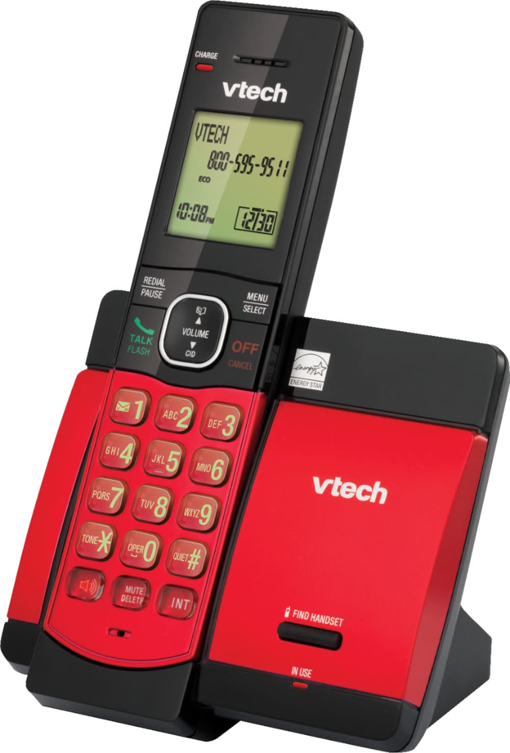 VTech - CS5119-16 DECT 6.0 Cordless Phone System - Red