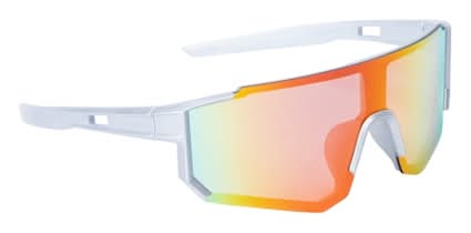 Young Mens Metallic Shield Sunglasses Red