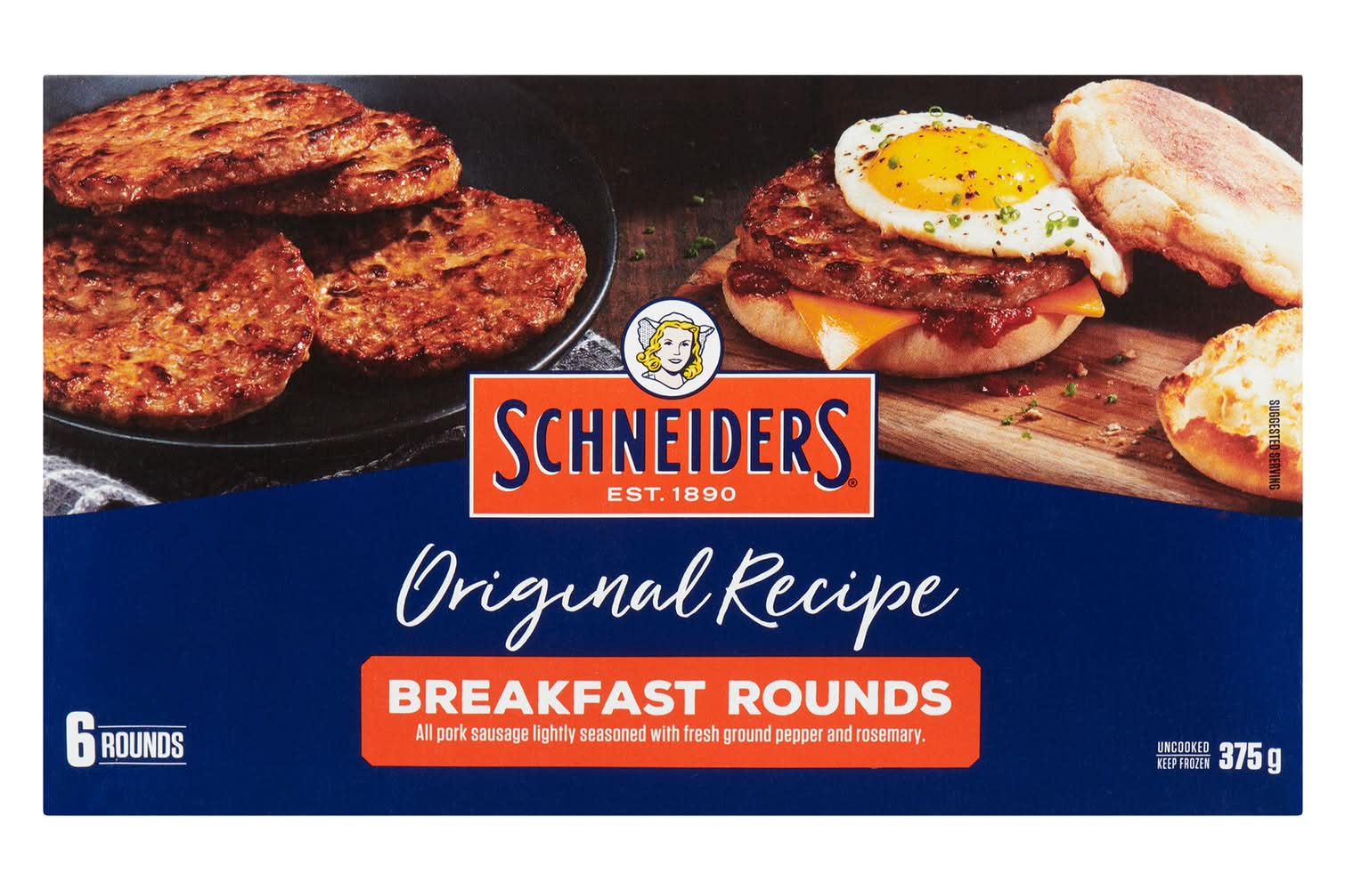 Schneider Original Recipe Breakfast Sausage Rounds (375 g, 6 ct)