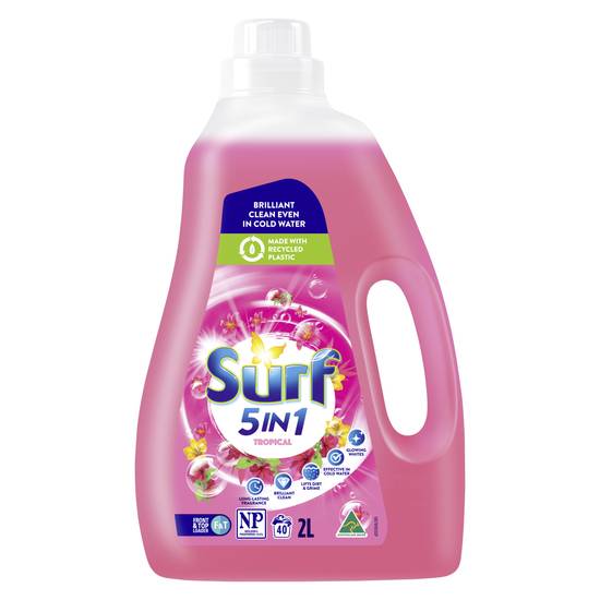 Surf Laundry Liquid Detergent Tropical 40 Washes 2L