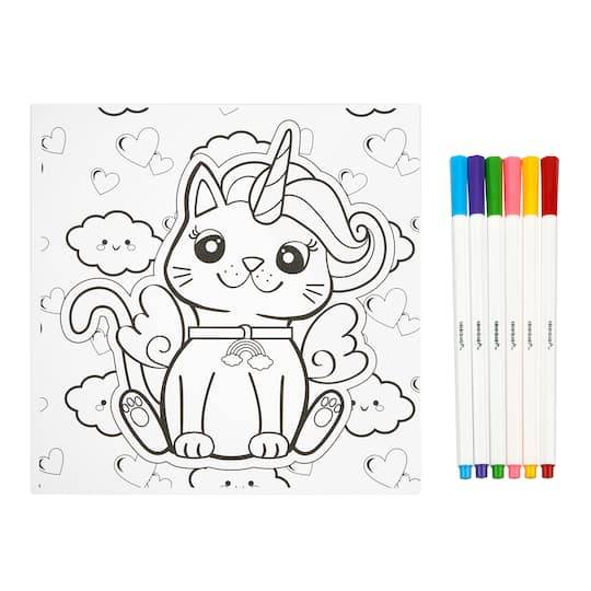 Kitty Coloring Board Kit By Creatology