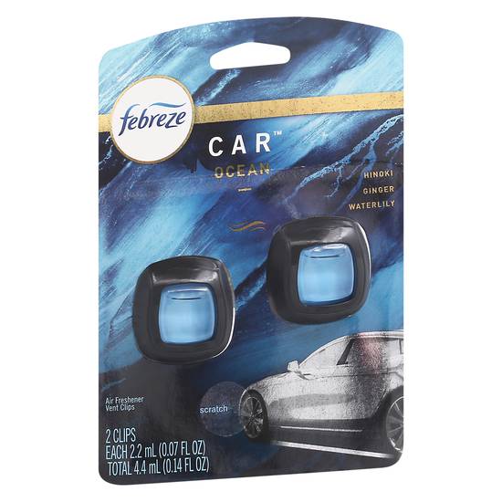 Febreze Ocean Scent Car Air Fresheners With Vent Clips (2 ct), Delivery  Near You