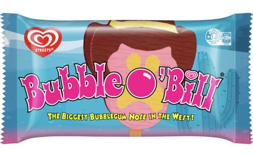 Bubble O Bill Streets Ice Cream Chocolate, Caramel And Strawberry 106mL