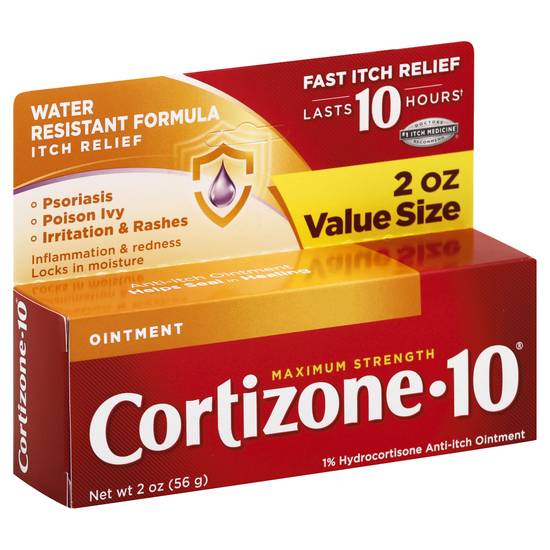 Cortizone-10 Maximum Strength Water Resistant Formula Anti Itch Ointment