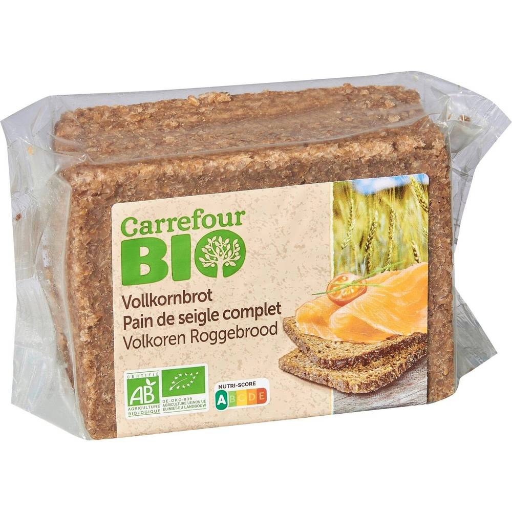 Carrefour Bio - Pain de seigle bio complet