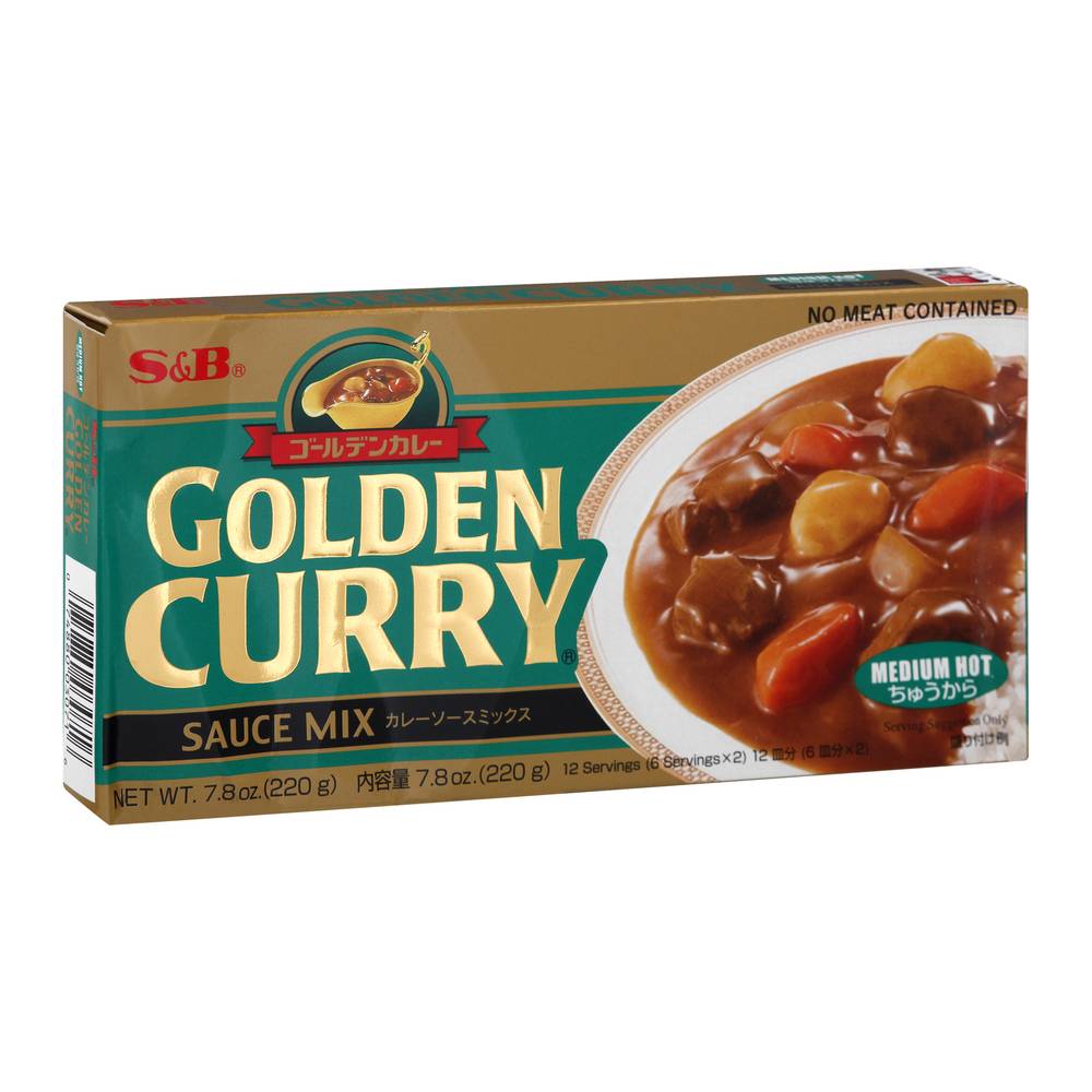 Golden Curry Medium Hot Sauce Mix (7.8 oz)