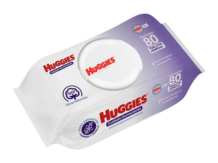 Huggies · Cuidado relajante toallitas húmedas, lavanda-vainilla (80 un)