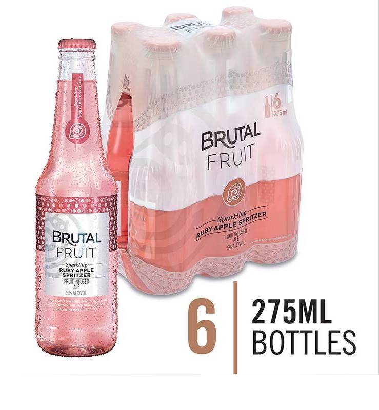 Brutal Fruit Ruby Apple 275ml  nrb 6 pack