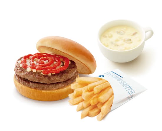 ダブルハンバーガー＋70円ドリンクセット