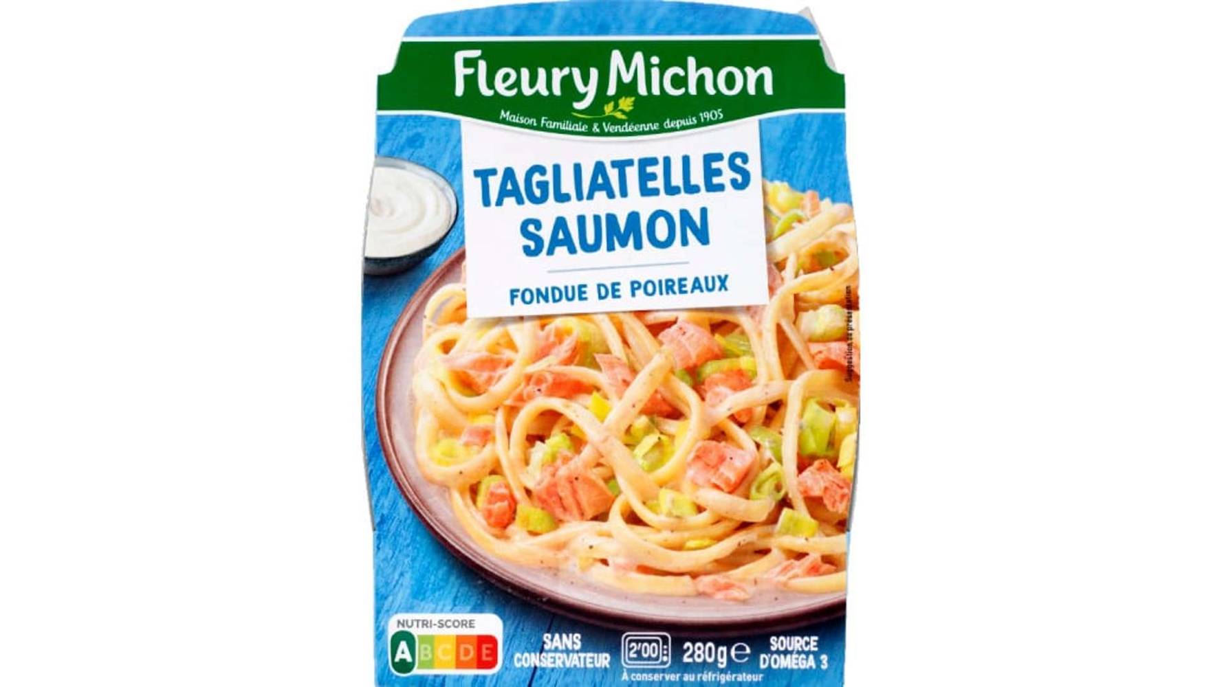 Fleury Michon - Plat cuisiné tagliatelles au saumon crème ciboulette