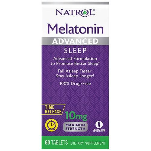 Natrol Advanced Sleep Melatonin 10 mg Dietary Supplement Tablets - 60.0 ea