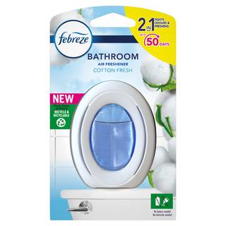 Febreze Bathroom, Continuous Air Freshener, Cotton FreshSingle