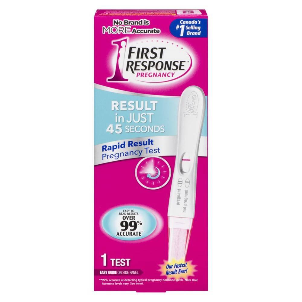 First response test de grossesse à résultat rapide (1 un) - rapid results pregnancy test (1 ea)