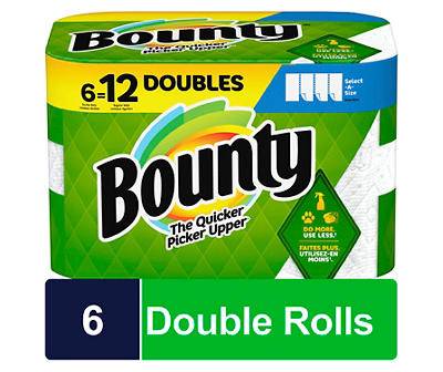 Bounty Select-A-Size Paper White Towels (6 ct)