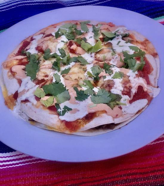 🆕 Mexican 'Pizza' with Beef Barbacoa 🍕