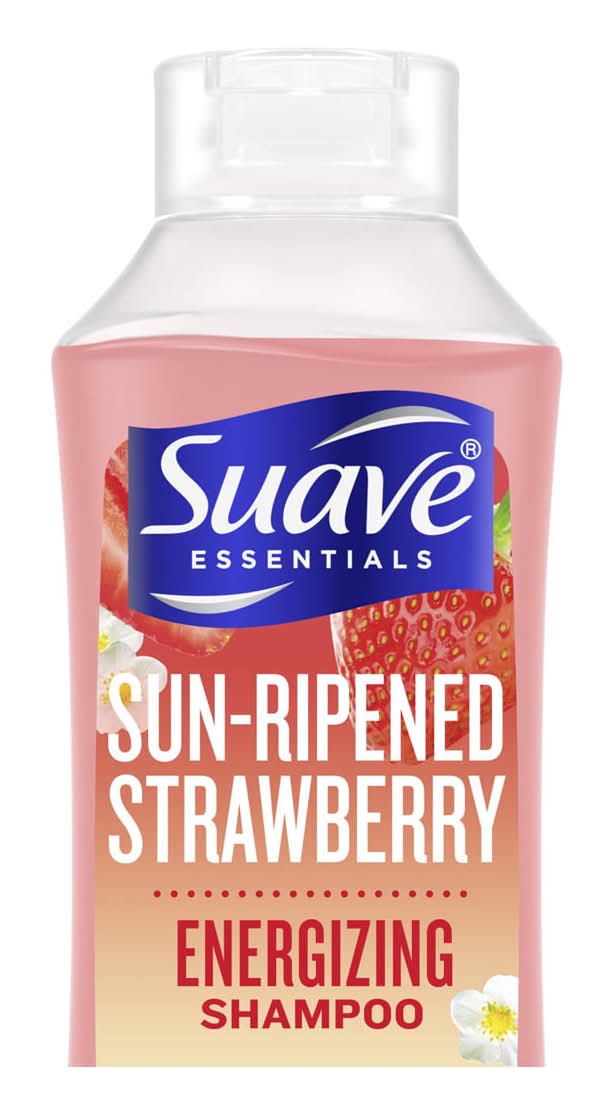 Suave Essentials Energizing Shampoo Sun-Ripened Strawberry 22.5 Fl Oz