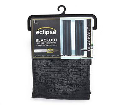 Eclipse Blackout Curtain Panel, 84 In, Black