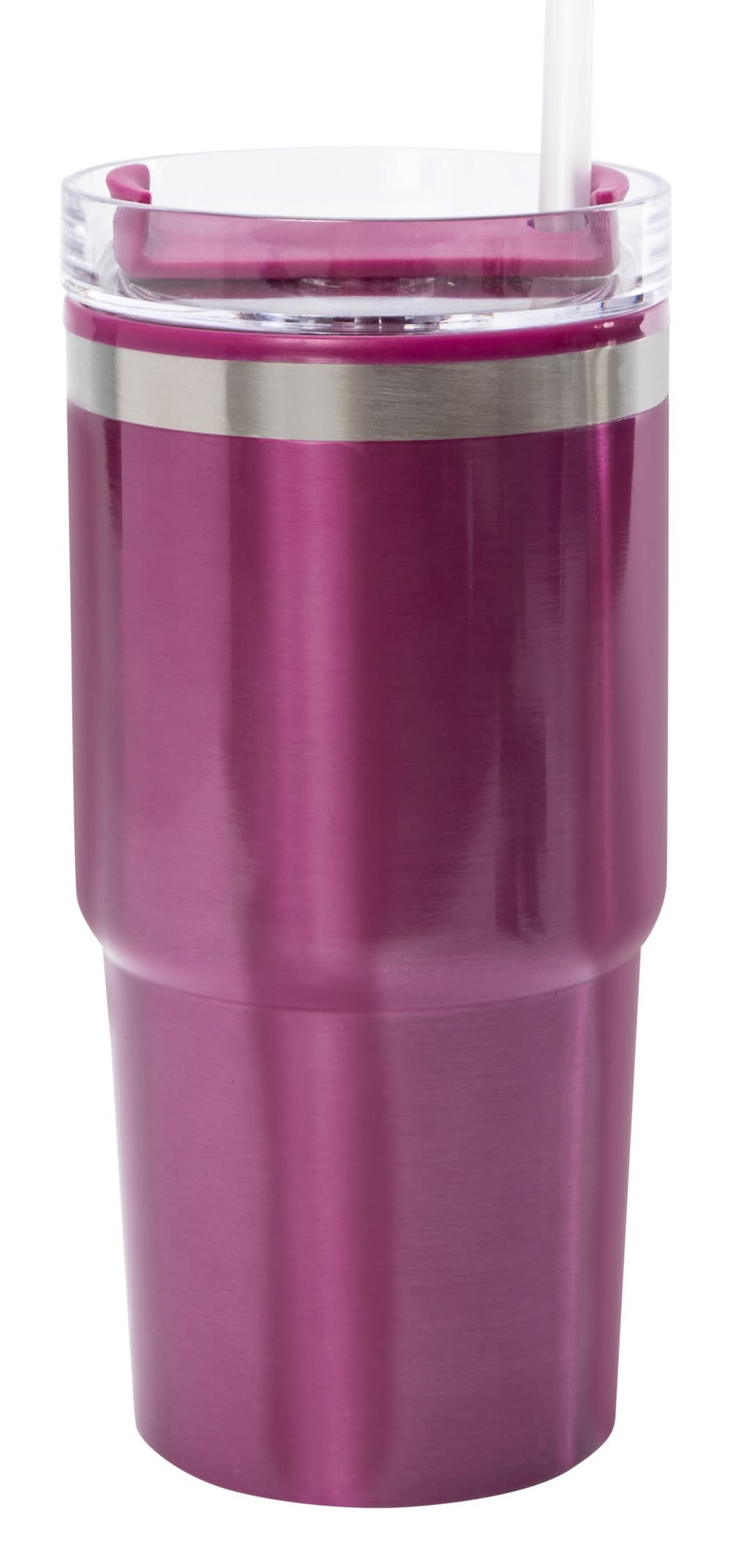 20oz Hyperquench Metallic Tumbler With Lid & Straw Purple
