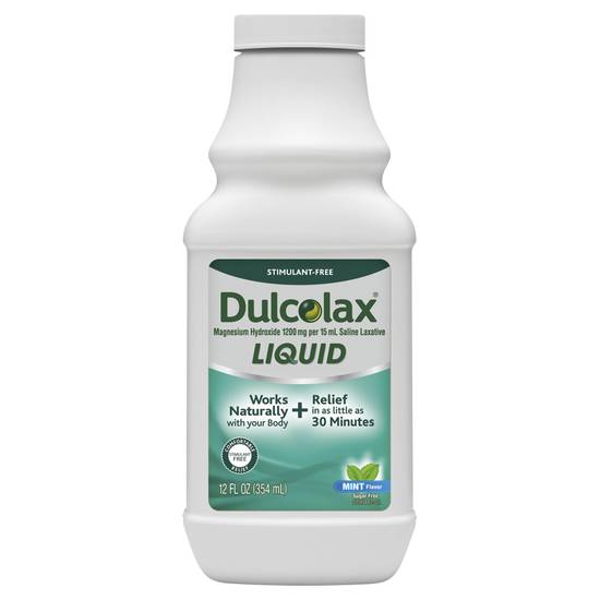 Dulcolax Magnesium Hydroxide Mint Flavored Liquid Laxative