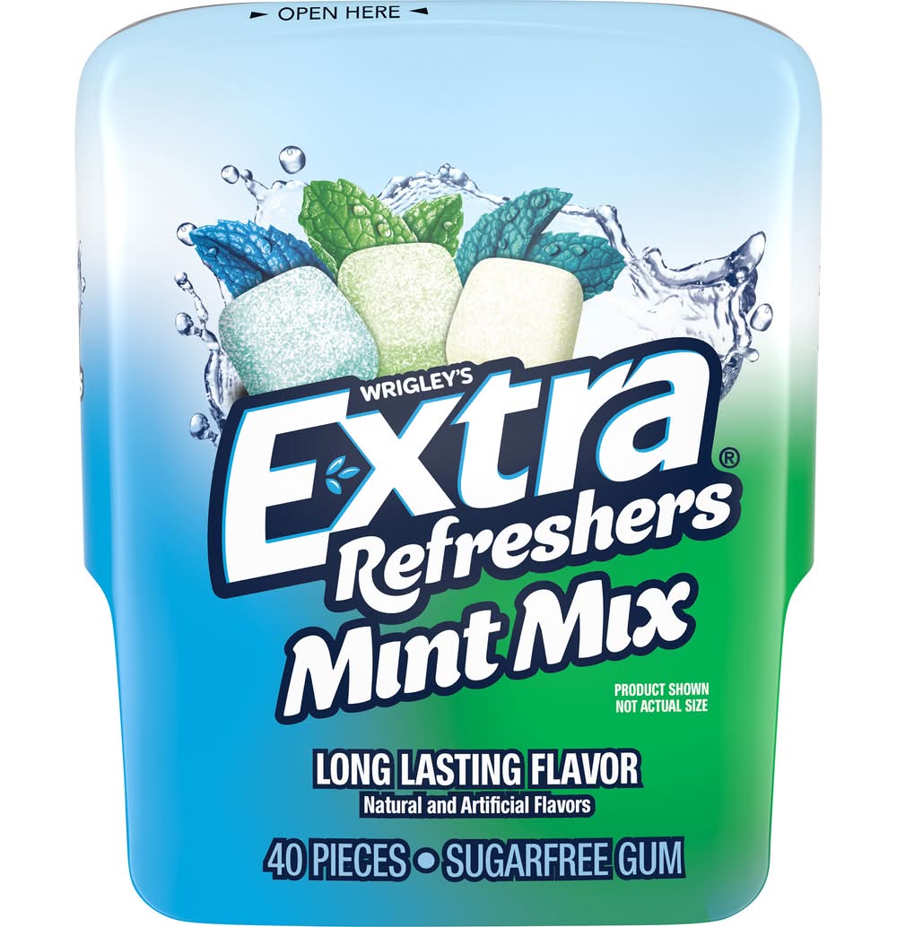 Extra® Refreshers Mint Mix Sugarfree Gum - 40 Pieces
