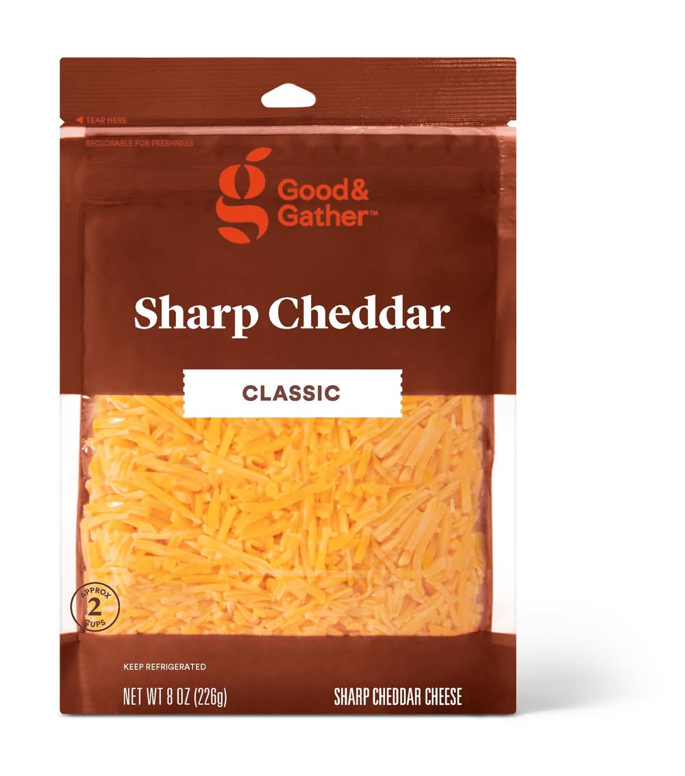Good & Gather Classic Shredded Sharp Cheddar Cheese (8 oz)