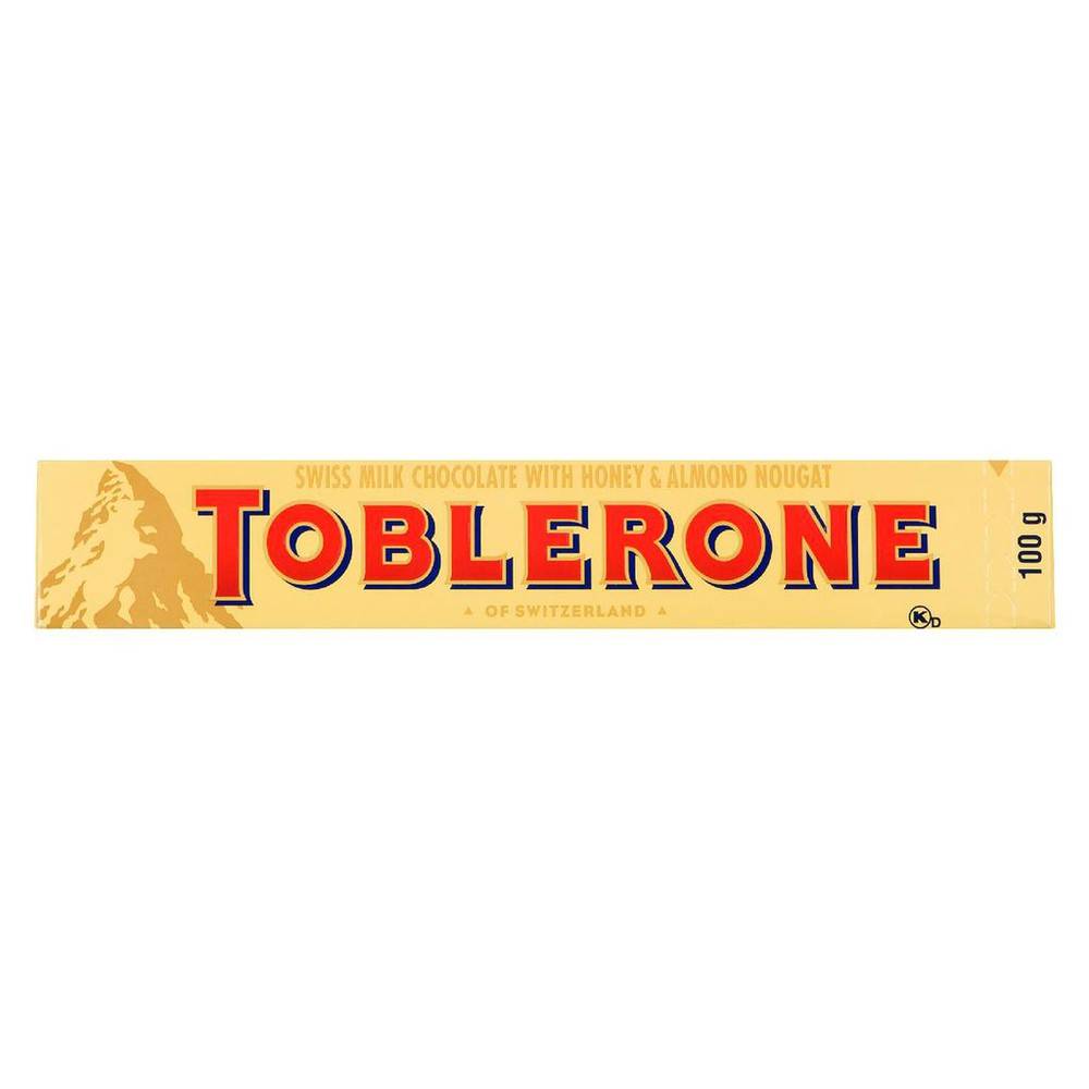 Toblerone tablette de chocolat au lait suisse (100 g) - milk chocolate bar (100 g)