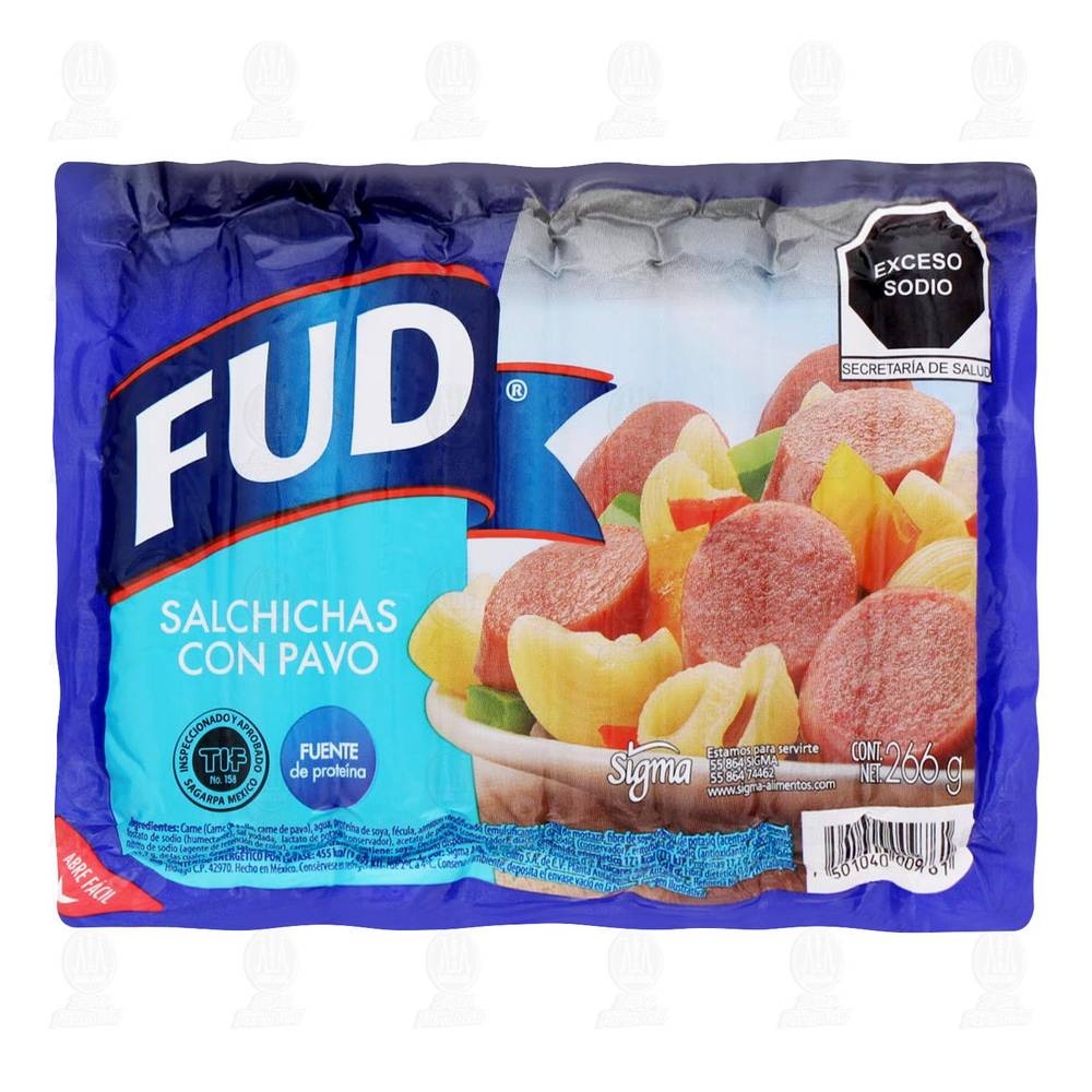 FUD · Salchicha de pavo (266 g)