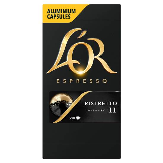 L'or Espresso Ristretto Intensity 11 Aluminium Coffee Pods X10