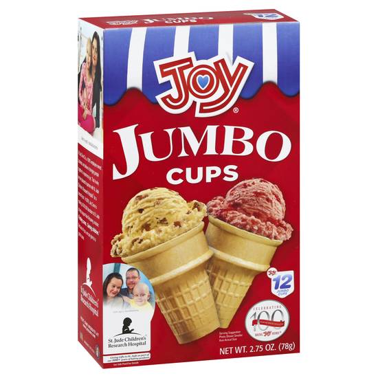 Joy Jumbo Ice Cream Cups (12 ct)