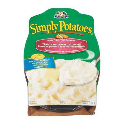 Simply Potatoes · Purée de pommes de terre traditionnelle (680 g) - Traditional mashed potatoes (680 g)