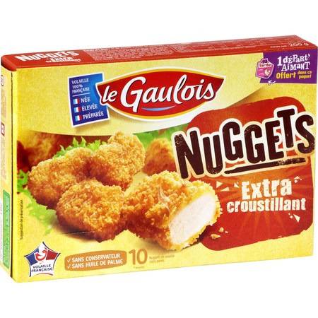 Nuggets volaille LE GAULOIS - la boite de 10 - 200g