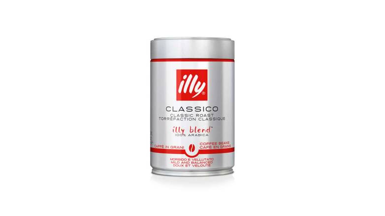 Illy Café en grains Classico, doux & velouté, 100% arabica La boîte de 250g